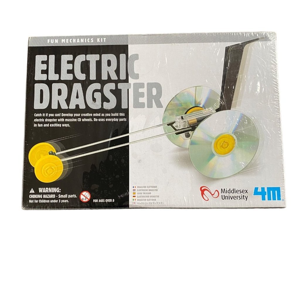 4M Electric Dragster Fun‎ Mechanics Kit Science Experiment Middlesex BBC NEW NIB